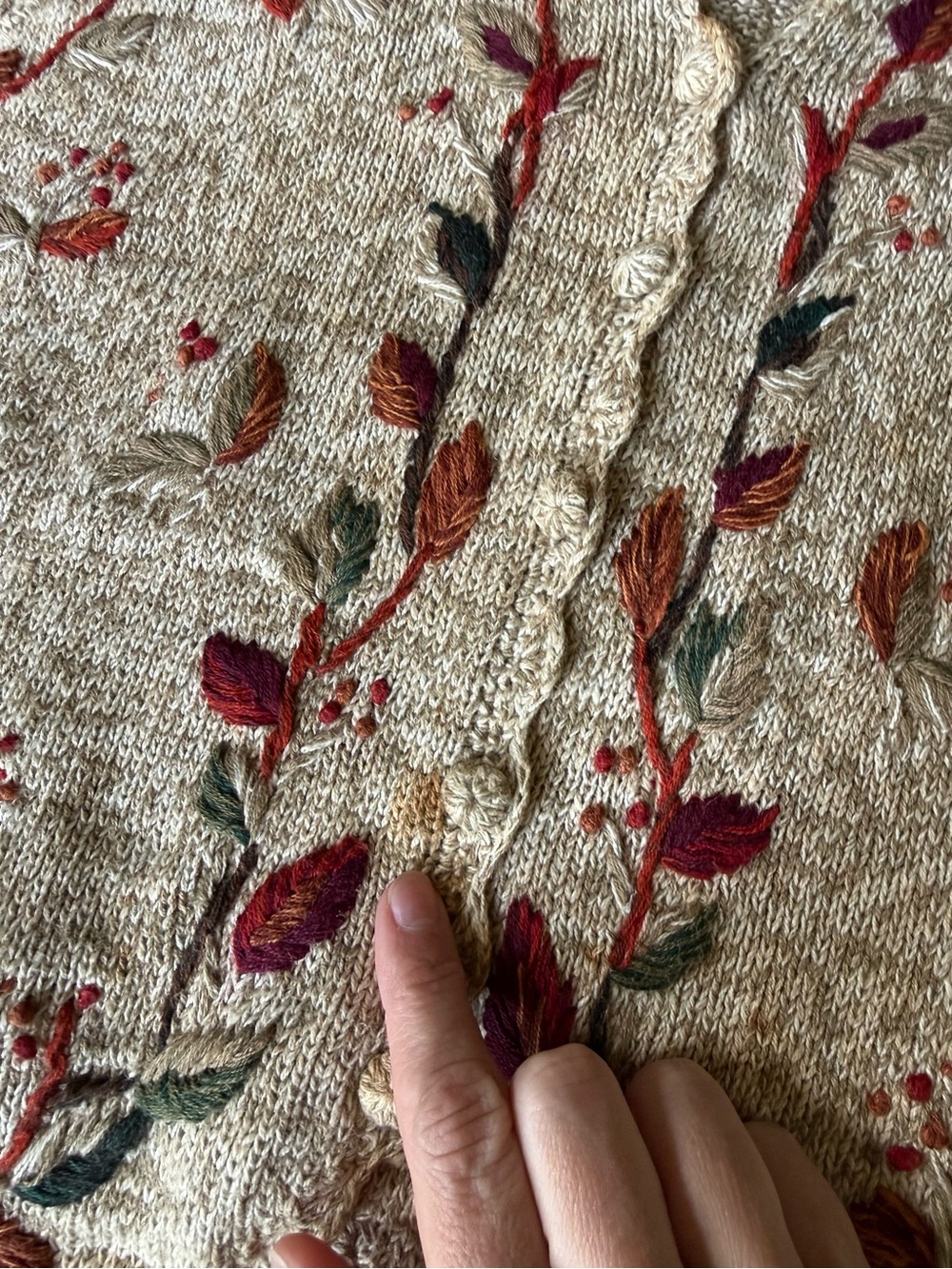 90’s Tiara International Fall Knit Vest - Picture 6 of 7